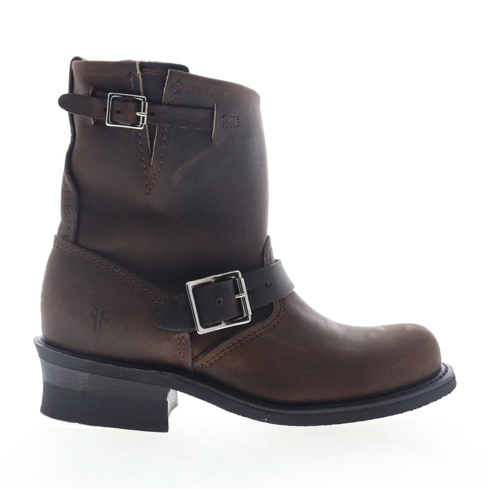 Frye Engineer 6R 77500 Womens Brown Leather Adjustable Strap Boots - Picture 3 of 10